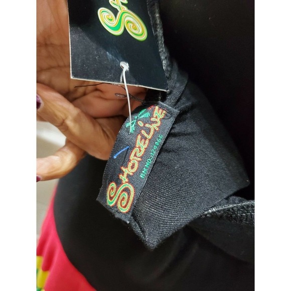 Shoreline Women Multicolor Polyester Off the Shoulder Knee Length Dress Size 30 - Picture 8 of 11